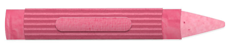 Pink crayon made from corrugated cardboard